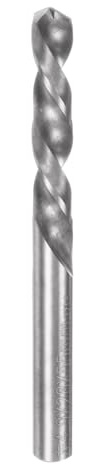 sourcing map Solid Carbide Twist Drill Bits 4.9mm, Metric Left Hand Spiral Flutes Straight Shank Tungsten Steel Drilling Tool for Stainless Steel Alloy Metal