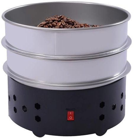 UZIAH Coffee Bean Cooler, Stainless Steel Coffee Bean Cooler, Electric Coffee Beans Cooling Machine, Coffee Bean Roaster Chaff for Home Coffee Use