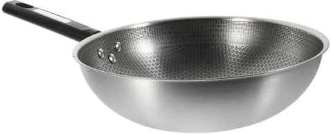 FUNOMOCYA Padella Fry Pan in Acciaio Nido d Non Stick Antiaderente Con Manico Ergonomico Adatta Per Cucine Induzione e Uso Quotidiano