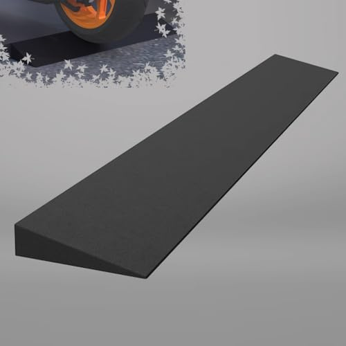 IMUNKT Türschwellenrampe Aus Gummi, Übergangsprofil 1-6cm Hohe, Bordsteinrampe Für Kehrroboter Und Rollstuhl, Tragbare Leicht Bordsteinkanten Rampe(50 * 16 * 6cm/(19.7 * 6.3 * 2.4in))