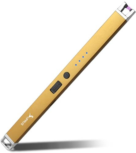 Accendino elettrico Arc antivento USB ricaricabile senza fiamma con serratura di sicurezza per candela