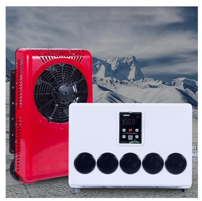 GERAZAHO Climatiseur pour Camping-Car 12/24 V CC, Type Split, capacité de Refroidissement de 800 à 2 500 W, pour véhicules de Camping, camions, Camping-Cars, remorques