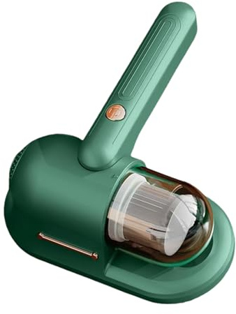 Liqzirtu Aspiradora de colchones - Aspiradora de Mano para ácaros con batería, Limpiador de colchones Aspiradoras de ácaros con luz UV y depósito de Polvo Permanente Limpiador de colchone de ciclón p