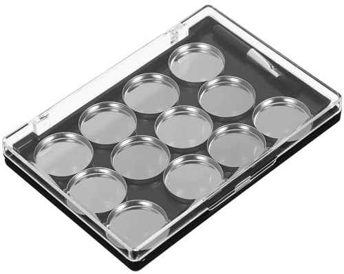 Toyvian Palette Magnétique de Fards à Paupières Vide Portable en Plastique Léger avec Pinceau pour Petits Espaces de Maquillage et Voyages