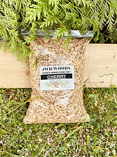 5 LITRES CHERRY BBQ SMOKING WOOD CHIPS FOOD SMOKER WOOD CHIPS 100% NATURAL