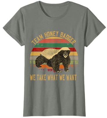 Maglietta vintage Honey Badger Team We Take What We Want Maglietta