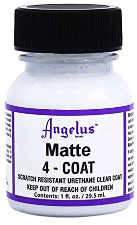 Angelus 4-Coat Finisher, 1 Ounce Bottle, Matte (902-01-000)