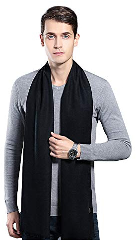 SIQITECH Schal Herren Winter Wollschal Lange Halstuch Kariert Winterschal Jungen Warm Halswärmer Kälteschutz Halsschlauch Klassisch Herbstschal Weich Herrenschal für Outdoor Freizeit Business