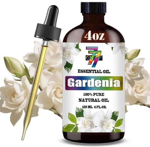 Gardenia Essential Oil - Gardenia Oils for Diffusers, Humidifiers, DIY Candles, Soap, Cleaning, Home, Office, Yoga, Massage, Gifts - 4 fl oz (120 ml) - GV77ZF
