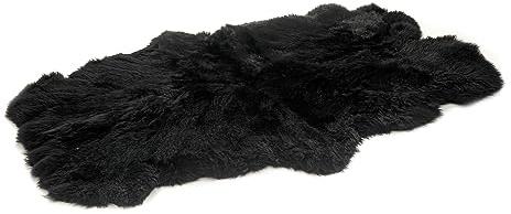 Cakla Lammfell Echt 200–190 cm x 110–120 cm aus Vier Ledern Genäht - Lammfell Teppich - 100% Bio - Schaffell Echt - Dekofell - Schafsfell Felle