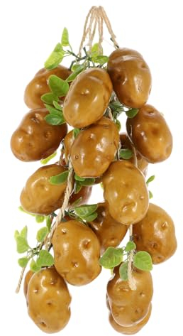 Cabilock Pommes De Terre Artificielles Réalistes Décoration Murale À 5 Cordes pour Maison De Ferme