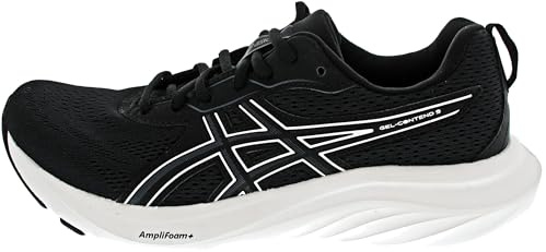 ASICS Mens Gel-Contend 9 Sneaker, Black White, 12 UK