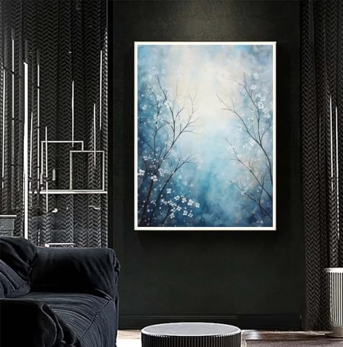 Diamond Painting Blume Diamant Painting Bilder Kinder Wald Diamond Art DIY Set Erwachsene Full Drill Diamond Painting Zubehör, 5D Diamant Malerei Mosaic Stickerei Kits Home Wand Decor 77x105 cm R491