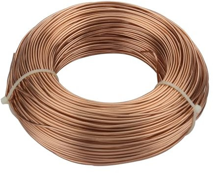 Aluminiumdraht Schmuckzubehör Vergoldeter Aluminiumdraht 1 mm / 1,2 mm / 1,5 mm / 2 mm / 2,5 mm / 3 mm Aluminiummetalldraht for DIY-Schmuckzubehör Aludraht (Color : Champagne, Size : 3mm 3meter)