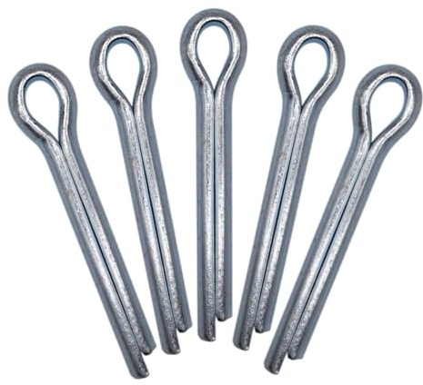 SKIR'CO (3 Stück) Splinte aus verzinktem Stahl 13 x 80 mm, Splintstifte, DIN 94, Splinte aus Metall