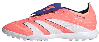 adidas Unisex League Fold-Over Tongue Turf, Signal Coral/White/Beam Orange, 10.5