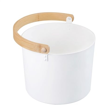 Secchio Di Lusso In Alluminio Per Sauna 7 L Con Set Di Cucchiai | A Manico Lungo | Mestolo E Barile Di Sauna Assortiti, Per Sauna Durevole Ed Elegante Per Una