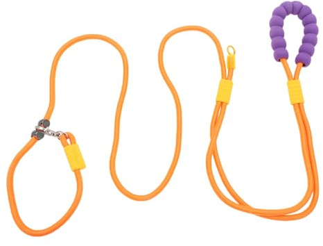 CAPASTEC Laisse pour Chien sans Les Mains, Laisse Ajustable Multifonction Taille Bandoulière, Laisse Course 3,5M 11,5Ft, Poignée Mousse Chien Petite, Moyenne Grande Taille, Orange Violet
