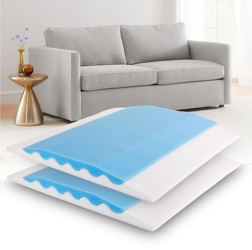 LIFVEAN Upgraded 2-in-1 Couch Cushion Support for Sagging Cushions 20x20x2 - Under Sofa Cushion Support for Sagging Seat Repair Insert to Lift Couch Set of 2