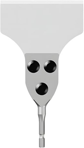 7.3 Bodenschaber zum Entfernen von Fliesen und Farben, verchromtes Stahlblech, kompatibel mit SDS Plus Bohrmaschinen, Entfernungswerkzeug