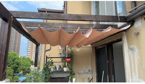 Pergola rétractable imperméable personnalisable pour terrasse, piscine, terrasse et jardin, protection UV, 3 x 5 m