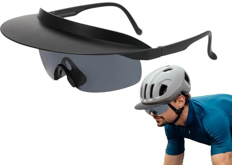 Generisch Bicycle Sunglasses | Visor Sunglasses for Running - Outdoor Visor Mirror Glass, Sports Glasses for Running Fixed Hiking Trekking Baseball Climbing Camping Fishing Driving Golf