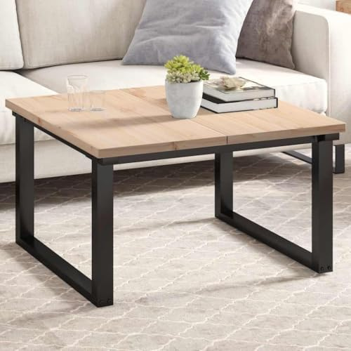 Qnhdfrt Piano in pino massiccio 80 x 80 x 2 5 cm, design rustico, facile da pulire, versatile, per tavolino da caffè, tavolo da pranzo e aree esterne