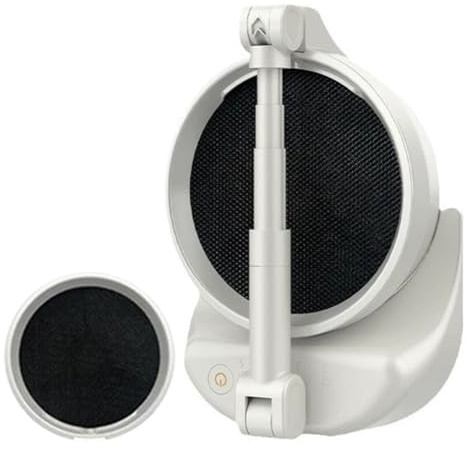 Lawnoval Bureau compact pour hotte aspirante, hauteur réglable avec filtration efficace de l'air, petites cuisines, appartements, camping-cars, blanc