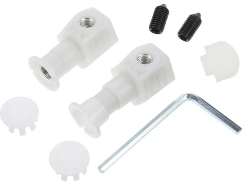 Ciieeo Set Bulloni e Guarnizioni per Serbatoio del Water Laterali, Accessori per Wc a Parete in Ferro e Nylon, Kit di Fissaggio per Installazione e Riparazione Sanitari Bagno