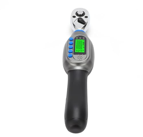 Cryfokt Clé Dynamométrique Numérique, Entraînement 3/8 Po, Couple de 60 N·m (44 lb·pi), avec Indicateur Sonore et Lumineux, 5 Unités, 10 Préréglages, Mémoire de 500 Données, pour