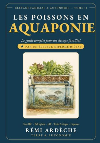 Les Poissons en Aquaponie : Le Guide Complet pour un Élevage Familial Autonome: Produire Poissons et Légumes en Système Circulaire — 90 % d'Eau ... Engrais Chimique, Production Toute l'Année