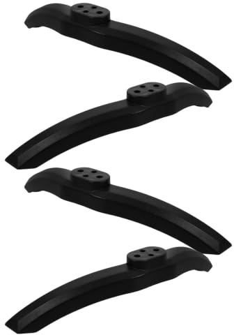 TOVINANNA Base para Soporte de TV de Sobremesa Negra con Diseño de Doble Pedestal y Tornillos Incluidos Compatible con Monitores y Televisores para Ahorro de Espacio