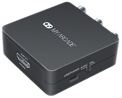 My Arcade DGUN-2937 Retro Converter for HDMI to Composite-10FT RCA cable and 6FT Micro USB cable