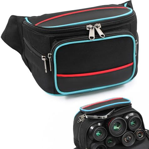 Astromania Mehrzweck-Teleskoptasche, Teleskop-Zubehör, Bauchtasche für 1,25 & 2 Zoll Okulare, tragbare gepolsterte Aufbewahrungs- und Tragetasche und Tasche für Teleskop-Okular-Set mit verstellbarem