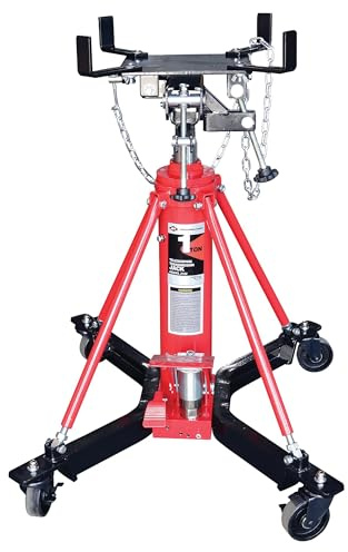 AFF Telescoping Transmission Jack - Truck Transmission Floor Jack with Universal Head and Wide Base (Multiple Weight Capacities)