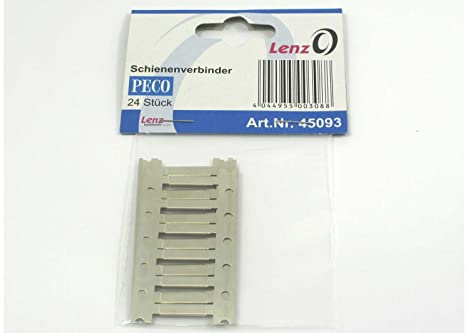 Lenz 45093 Schienenverbinder, 24 Stück - Spur 0 - Neu - OVP