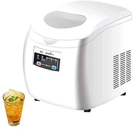 NCRD Ice Maker Countertop Machine,9 Ice Cubes Ready in 8 Minutes,33lbs Bullet Ice Cubes in 24H,Electric Ice Maker