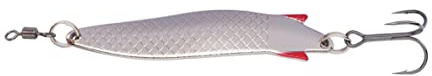 Abu Garcia Toby Spoon Señuelo de Pesca | Legendaria Cuchara para Depredadores de Agua Dulce y Salada | Acción Irresistible para lucios, truchas, salmones, percas y más | Plata, 5,7 cm