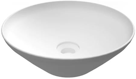 LAVABO DA APPOGGIO TONDO (SENZA FORO) VARIANT 36X36 CM Bianco
