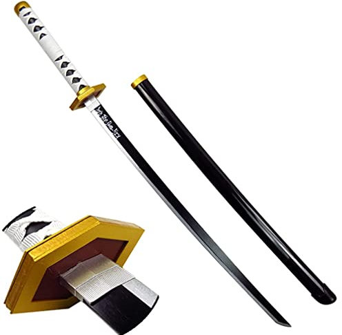 KAXO Toy Blade Cos Wooden Sword and Sickle Tanjiro Prop Weapon Model Anime Lovers Decorative Weapon, 104Cm/41In/Style I