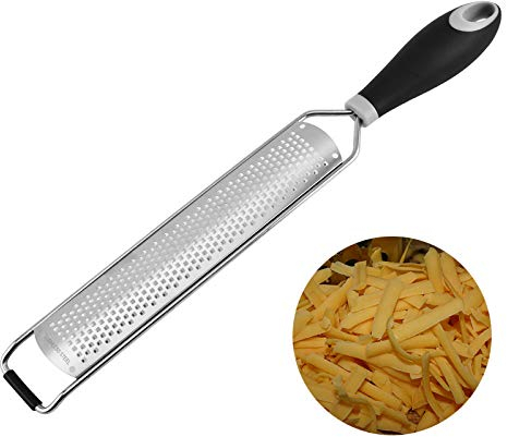 TECH DISCOUNT zesteur Agrumes Professionnel fromager Bar Citron Manuel Gingembre Fromage râpe Acier Inoxydable Accessoire Cuisine pour pâtisserie