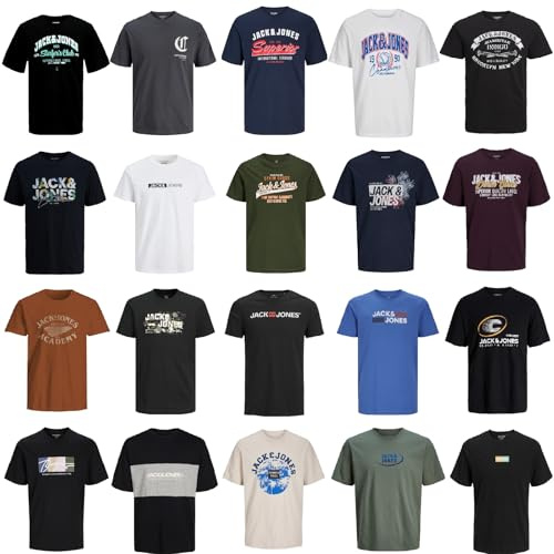 JACK & JONES junior barn pojkar huvtröja barn huvtröja sweatshirt tröja huva, 4-pack t-shirt mix, 152