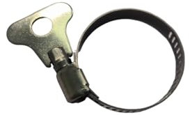 LonESA 10-Pack 304 Stainless Steel Hose Clamps, Adjustable Thumb Screw Key-Type Clamps,Ideal for Plumbing, Automotive, and Machinery Applications 21-38mm (13/16-1 1/2)