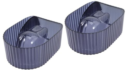 HAPINARY 2piezas Tazón De Manicura Para Remoción De Esmalte Herramienta De Spa Para Manicura Casa y Salón Diseño Ergonómico y Duradero Para Tratamientos De Uñas y Ablandamiento De