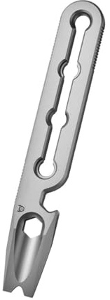 Titanium EDC Pry Bar, Titanium Crowbar, Mini Crowbar EDC Tool, Multitool Bottle Opener Keychain Wrench Pry Bar, EDC Gear Tools for Camping Hiking Gardening Repair (Glossy)