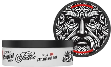 Pro Rapid Tattoo Inca – 04 Hair Styling Wax 150 ml – professionell hårstyling vax med glänsande finish, texturering, volym, förtjockning och anti-frizz-effekt