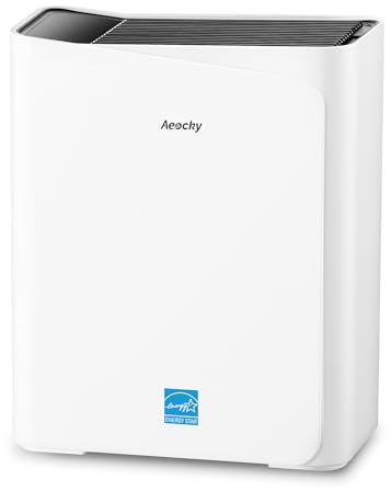 AEOCKY 2300 ft² Air Purifiers with 240 CADR in Turbo Mode, Proprietary YearChange Filter, with Multi-Effect Filter, Washable Pre-Filter, Scent Capsule, Air Quality Monitor, for Home Large Room Pets