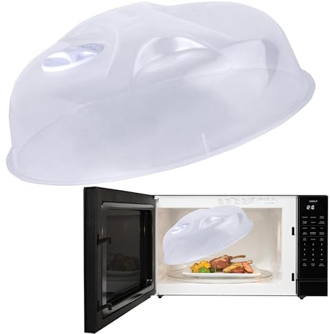 Microwave Plate Cover (25cm) Dishwasher Safe & BPA Free Microwave Cover for Food 25cm x 25cm x 9.5cm (1 Cover)