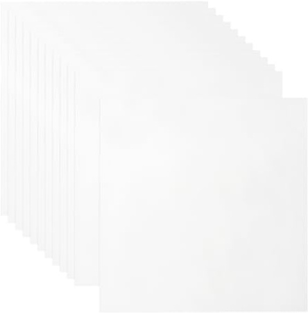 sourcing map 25 custodie esterne per dischi in vinile da 19,1 x 19,1 cm, antistatiche, in plastica trasparente, resistenti, per album LP, protezione per la raccolta e la conservazione
