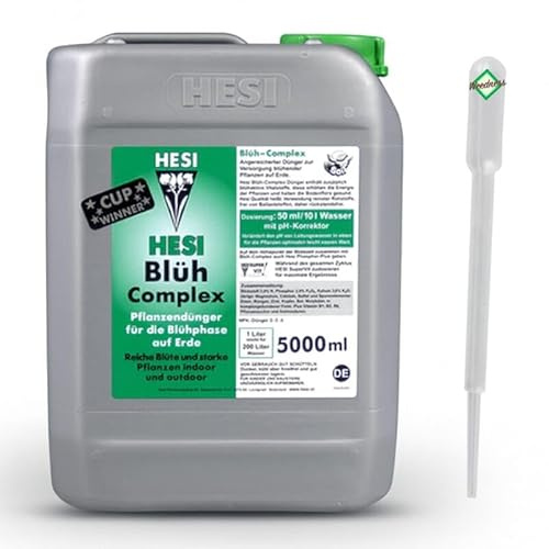 Weedness Hesi Blüh Complex 10 Liter für Blütephase - Grow Dünger Naturdünger Zimmerpflanzen Bio Flüssig Organischer